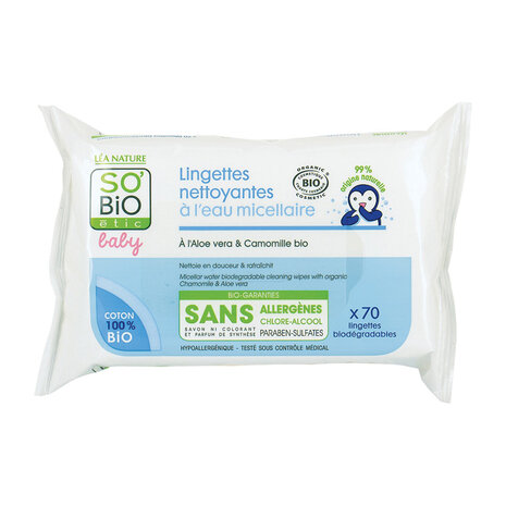 So Bio Etic Baby Wipes Micellair 70st