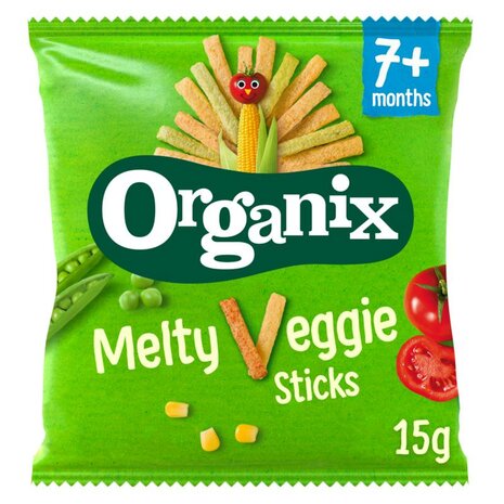 Organix Veggie Groente Sticks 7 Maanden Bio 15g