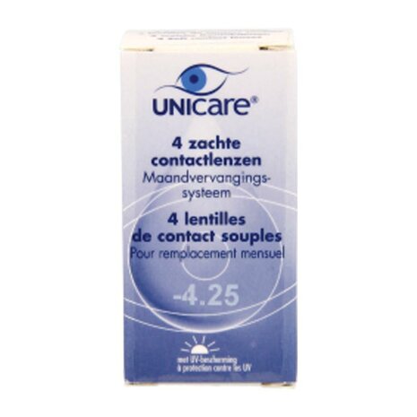 Unicare Zachte Lens -4.25 4 St