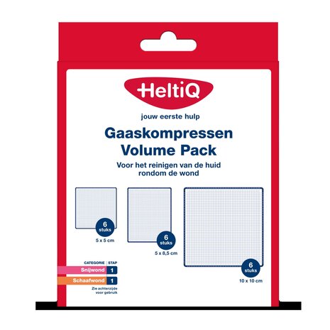 Heltiq Gaaskompressen Volume Pack 18st