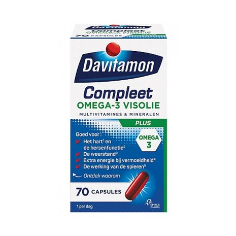 Davitamon Compleet Omega 3 Vis 70ca