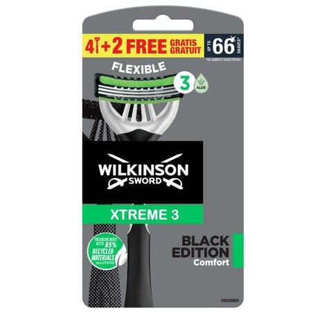 Wilkinson Xtreme Iii Black Edition 4+2 Stuks 4+2st