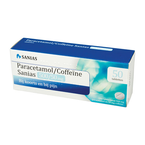 Sanias Paracetamol Coffeine 500/50mg 50tb