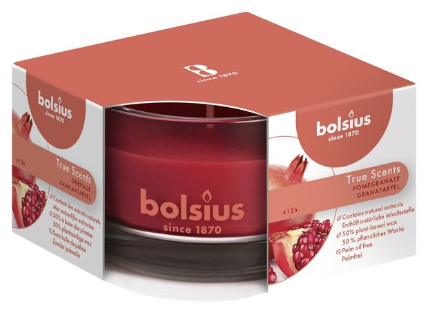 Bolsius Geurglas True Scents Pomegranate 1 St