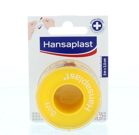 Hansaplast Hechtpleister Soft 5m X 2.5cm 1st