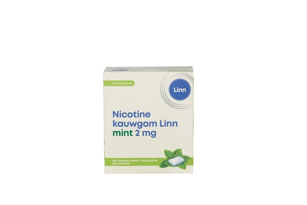 Linn Nicotine Kauwgom 2mg Mint 204st