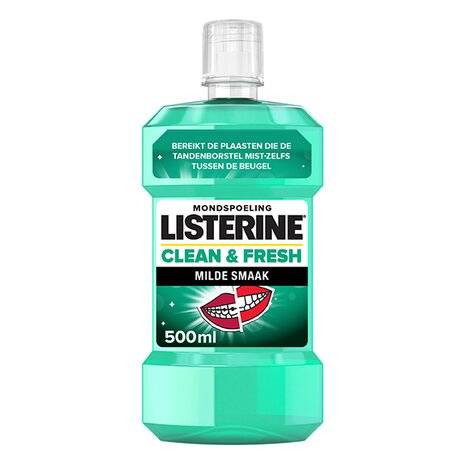 Listerine Mondwater Clean &amp; Fresh 500ml