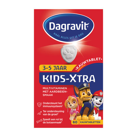 Dagravit Multi Kids Framboos 3-5 Jaar 60kt