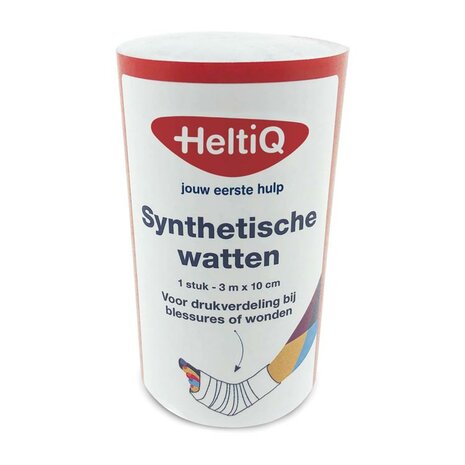 Heltiq Synthetische Watten 3m X 10cm 1rol