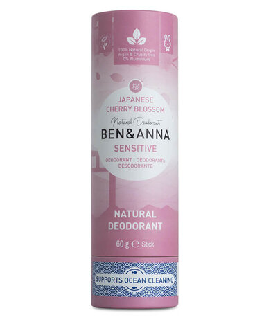 Ben &amp; Anna Deodorant Cherry Blossom Sensitive 60g