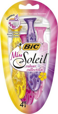 Bic Miss Soleil Color Collection Scheermesjes 4st