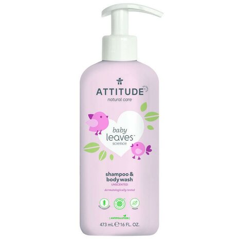 Attitude Baby Leaves 2 In 1 Shampoo Parfumvrij 473ml