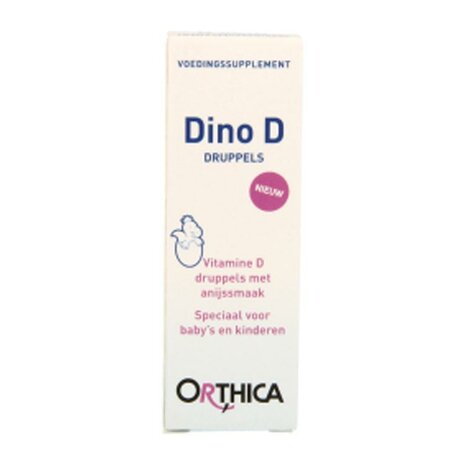 Orthica Dino D Vitamine D Druppels voor Baby&#039;s en Kinderen, 25ml