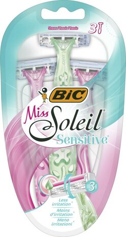 Bic Miss Soleil Sensitive Shaver 3st