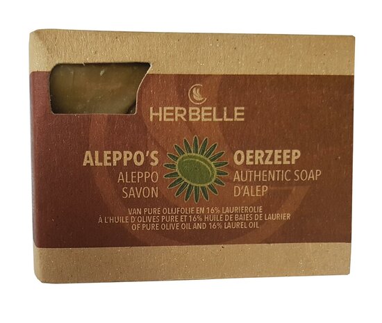 Herbelle Aleppo Zeep met Olijfolie en Laurierolie - 200g