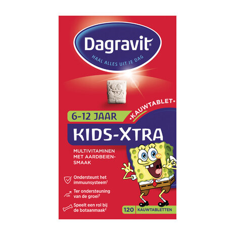 Dagravit Multi Kids Framboos 6-12 Jaar 120kt