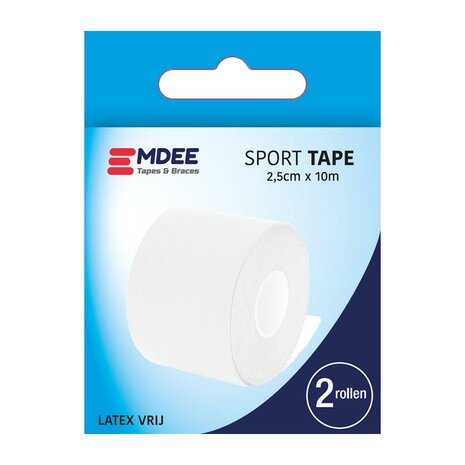 Emdee Sporttape 10x2.5 Cm Duo Wit 2 St