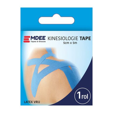 Emdee Kinesio Tape Licht Blauw Non Cut 1rol