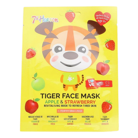 Montagne Tiger Sheet Face Mask Apple &amp; Strawberry 1st