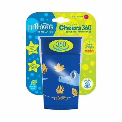 Dr Brown&#039;s Cheers 360 Cup 300ml Blauw St