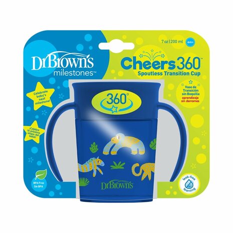 Dr Brown&#039;s Cheers 360 Cup Blauw 200ml 1st