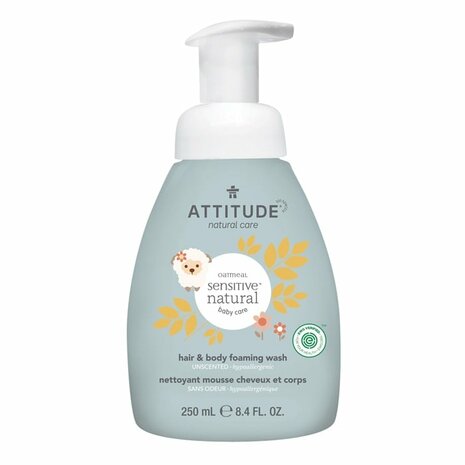 Attitude Sensitive Skin Baby Care Haar &amp; Body Wash 250 Ml