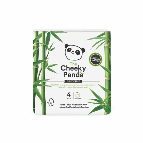 Cheeky Panda Toiletpapier 4 Rol Bamboo 4stuks
