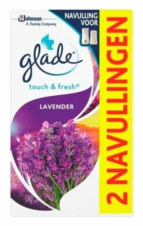 Glade Touch &amp; Fresh Navul Duo Lavendel / Aloe 2x10ml