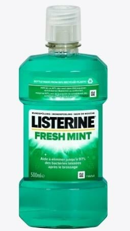 Listerine 500 Ml Fresh Mint 500ml