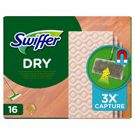 Swiffer Sweeper Dry Vloerdoekjes Voor Hout En Laminaat Navul 16 St 16st