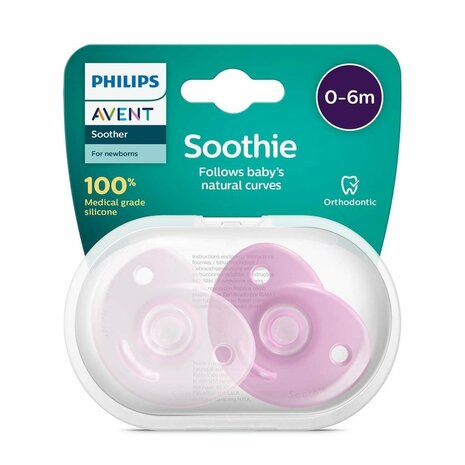 Avent Fopspeen 0-6m Soothie Girl 2st