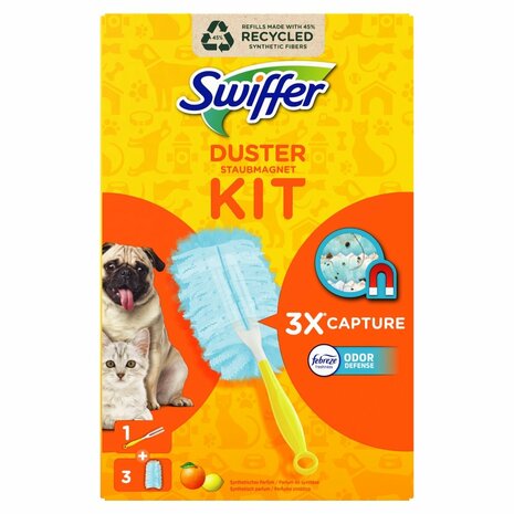 Swiffer Duster Kit + Navul 3 St Odor Defense 1set