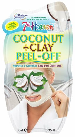 Montagne 7th Heaven Face Mask Coconut &amp; Clay Peel Off 10ml