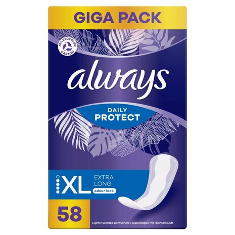 Always Inlegkruisjes Daily Protection Extra Long 58st