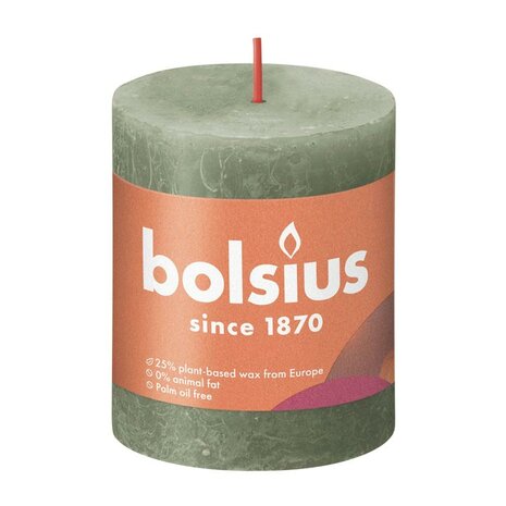 Bolsius Aromatic Stompkaars Fresh Olive - 80x68mm