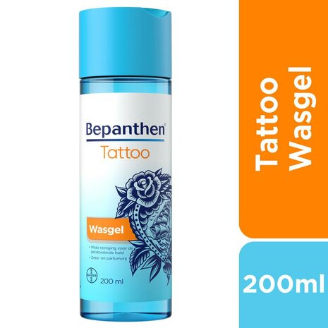Bepanthen Tattoo Wasgel voor Zachte Reiniging - 200ml