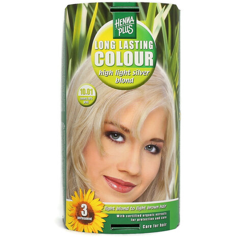 Henna Plus Long Lasting Colour 10.01 Silver Blond 100ml