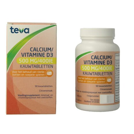 Teva Calcium/vitamine D 500mg/400ie 90kt