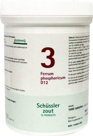 Pfluger Ferrum Phosphoricum 3 D12 Schussler 1000tb