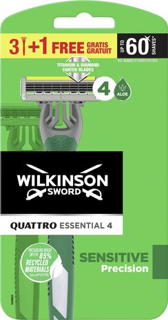 Wilkinson Quattro Sensitive 3 + 1 4st