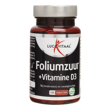 Lucovitaal Foliumzuur + vitamine D3 tabletten 120tb