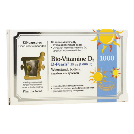 Pharma Nord Bio-Vitamine D3 D-Pearls 25 &micro;g 120 Capsules