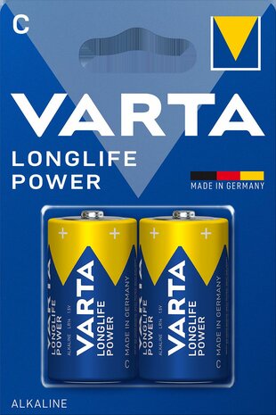VARTA LONGLIFE POWER ALKALINE C/LR14 BLISTER 2 1 ST