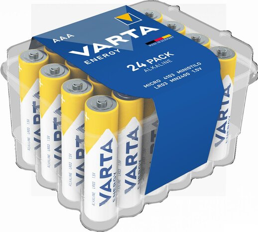 VARTA ENERGY ALKALINE AAA/LR03 BOX 24 24 PACK