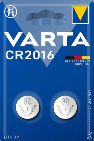 VARTA LITHIUM CR2016 BLISTER 2 1 ST