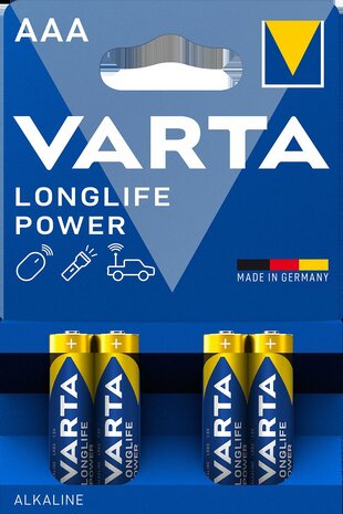 VARTA LONGLIFE POWER ALKALINE AAA/LR03 BLISTER 4 1 ST
