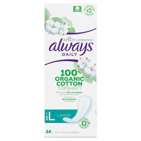 ALWAYS INLEGKRUISJES DAILES COTTON PROTECTION LARGE 24 ST