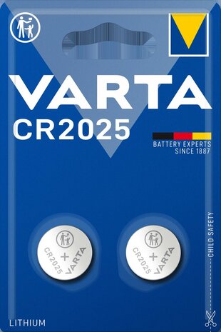 VARTA LITHIUM CR2025 BLISTER 2 1 ST