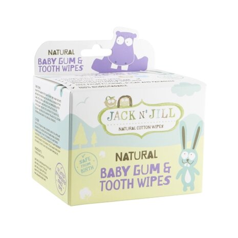 Jack n Jill Natural baby gum &amp; tooth wipes 25st