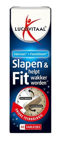 Lucovitaal Slapen &amp; Fit Wakker Worden Supplement - 30 Tabletten